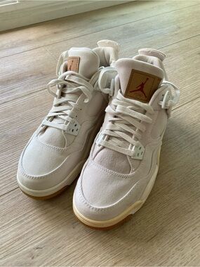 Levi's × Air Jordan 4 Retro GS 'White Denim' Size US 7 Men